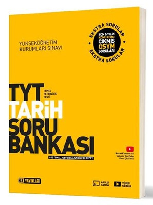 TYT Tarih Soru Bankası | Hız Yayınları (İnce Kapak)