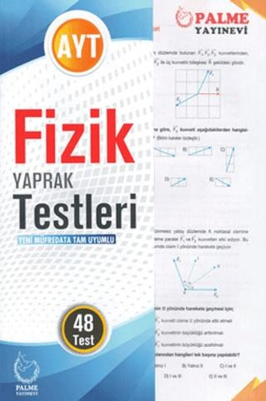 Palme Yaprak Test YKS AYT Fizik | Palme Yayınları (Ciltsiz)