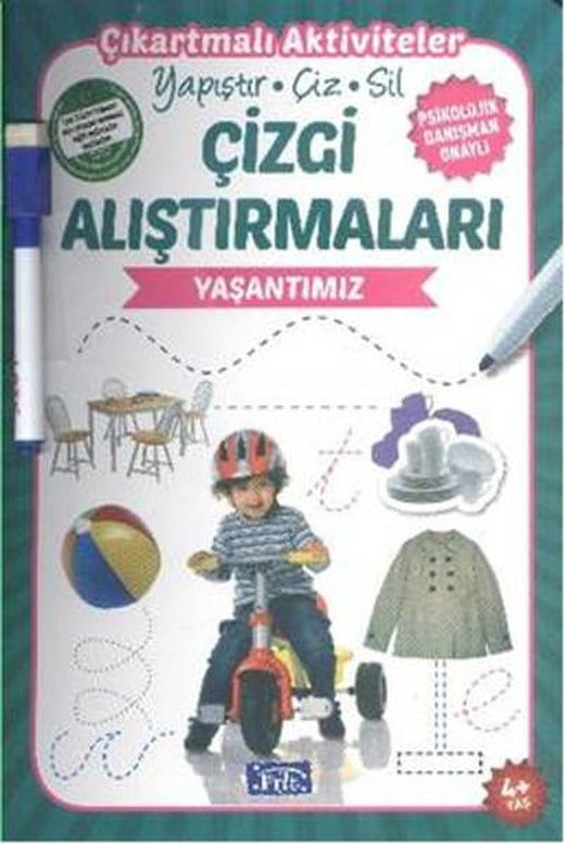 Çizgi Alıştırmaları - Yaşantımız | Parıltı Yayınları - Çocuk Kitapları Dizisi (İnce Kapak)