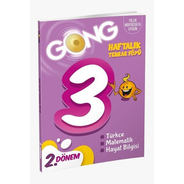GONG 3. Sınıf 2. Dönem Haftalık Tekrar Föyü | Eğiten Kitap (Ciltsiz)