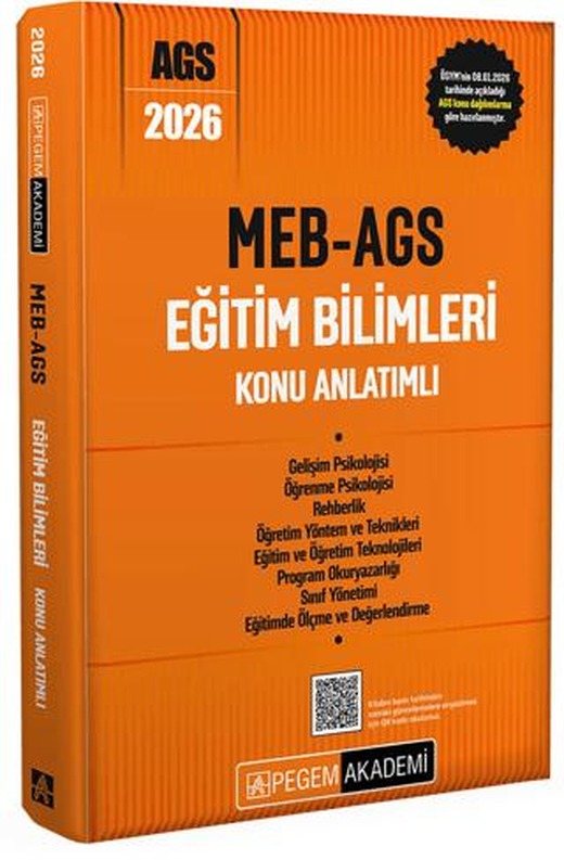 2026 MEB AGS Eğitim Bilimleri Konu Anlatımlı | Pegem Akademi Yayıncılık (Ciltsiz)