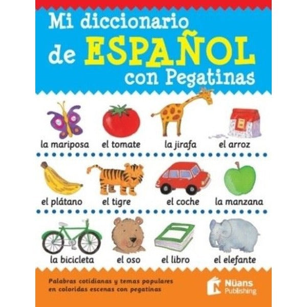 Mi Diccionario de Espanol Con Pegatinas | Nüans (İnce Kapak)