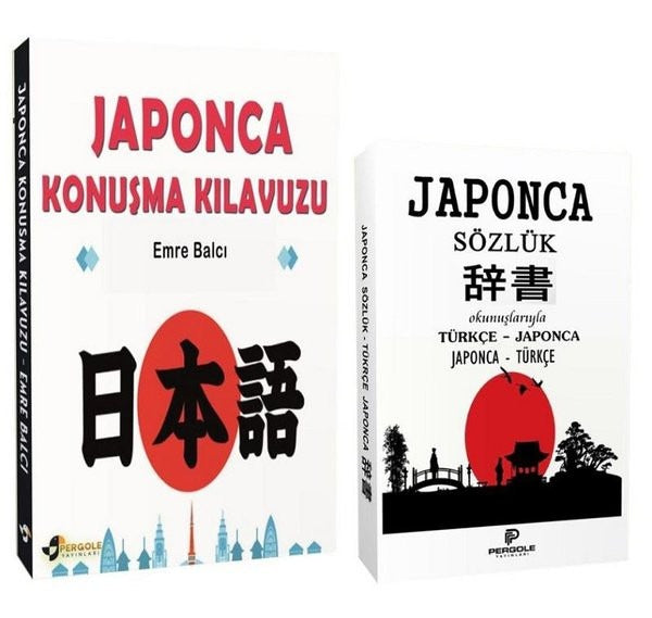 Japonca Konuşma Kılavuzu ve Japonca Türkçe Sözlük Seti - 2 Kitap Takım | Pergole (İnce Kapak)