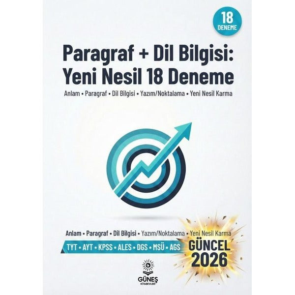 Paragraf + Dil Bilgisi: Yeni Nesil 18 Deneme