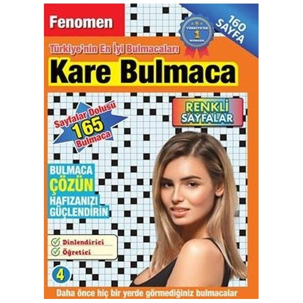 Fenomen Kare Bulmaca 4 | Maxı Yayıncılık (İnce Kapak)