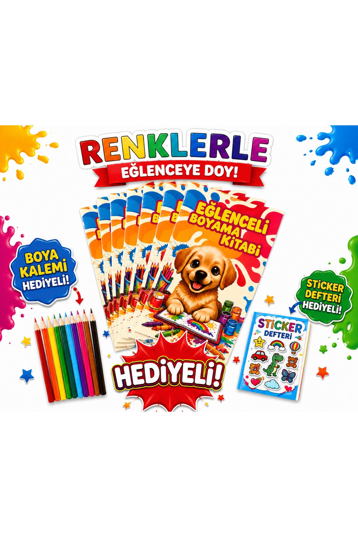 Eğlenceli Boyama Kitabı 16 Sayfa 10 Kitap kitap kapağı