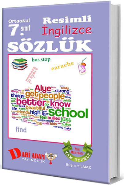 Ortaokul 7. Sınıf Resimli İngilizce Sözlük | Dahi Adam Yayıncılık (İnce Kapak) - Resim 1