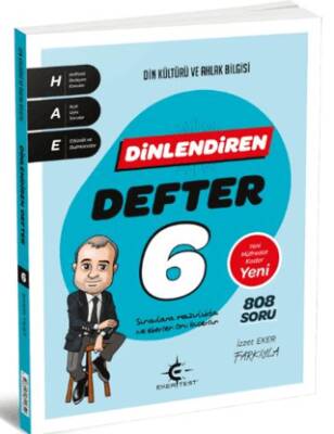 6. Sınıf Din Kültür ve Ahlak Bilgisi Dinlendiren Defter 2026 - İzzet Eker kitap kapağı