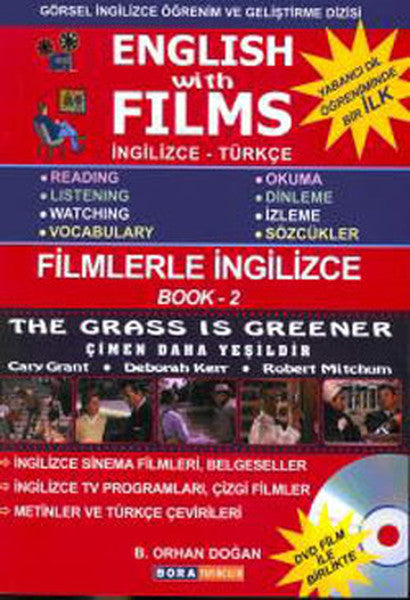 English With Films 2 - İngilizce Türkçe (DVD Eğitim Filmi) - Kolektif kitap kapağı