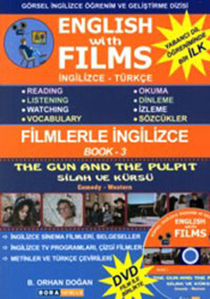 English With Films 3/Filmlerle İngilizce-3+DVD eki - B. Orhan Doğan kitap kapağı