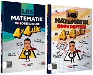 8. Sınıf LGS Matematik 4 x 4 lük Video Ders Kitabı Etkili Matematik - Kolektif kitap kapağı