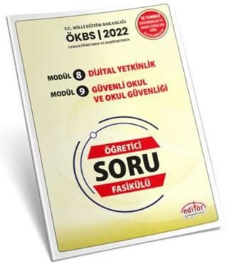 Uzman ve Başöğretmen Modül 8 Dijital Yetkinlik - Modül 9 Güvenli Okul ve Okul Güvenliği Öğretici Soru Fasikülü | Editör Yayınevi (Ciltsiz) - Resim 1