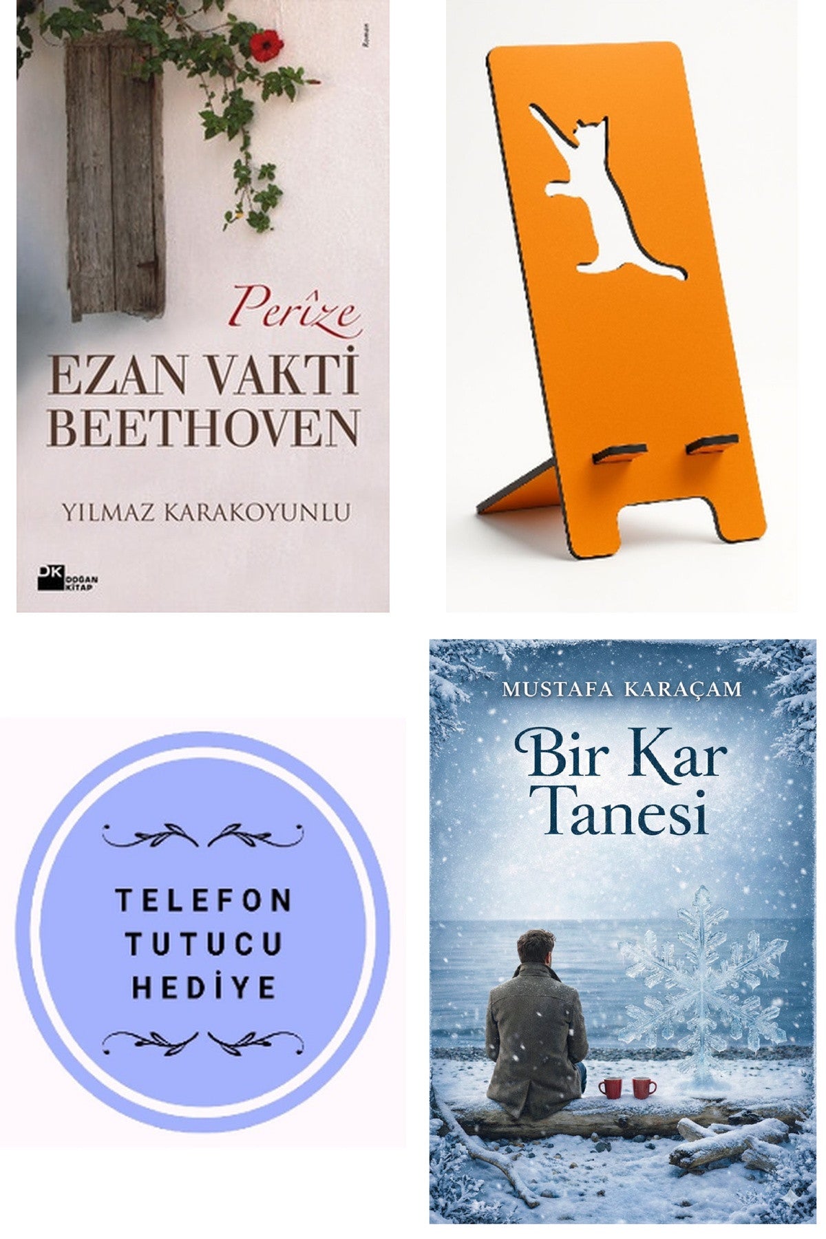 Ezan Vakti Beethoven-Perize - Yılmaz Karakoyunlu + Telefon Tutucu + Bir Kar Tanesi kitap kapağı