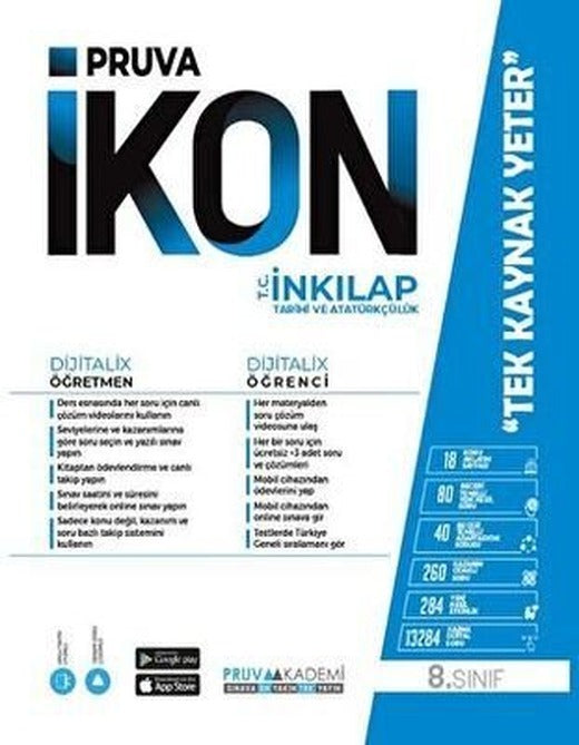 8. Sınıf İkon T.C. İnkılap Tarihi ve Atatürkçülük Konu Anlatım Kitabı | Pruva Akademi