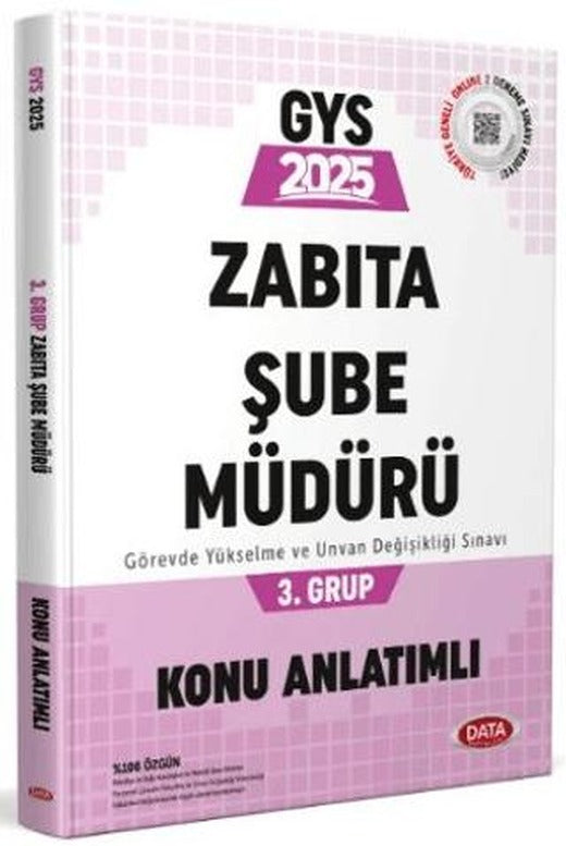 Belediye Zabıta Personeli Zabıta Şube Müdürü 3. Grup Konu Anlatımlı