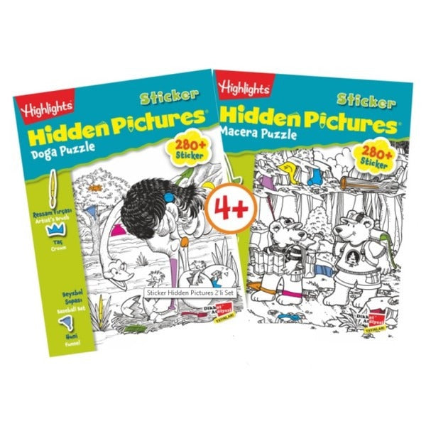 Highlights Sticker Hidden Pictures 4'lü Set