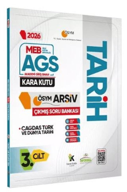 2026 MEB-AGS TARİHin Kara Kutusu 3.Cilt ÖSYM Çıkmış Soru Havuzu Bankası Konu Özetli Dijital Çözümlü | Karakutu Yayın (Ciltsiz)