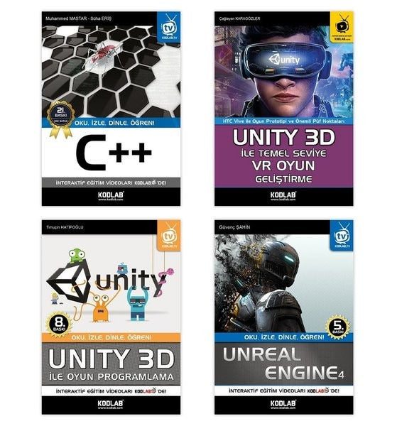 Oyun Programlama Seti 5 - 4 Kitap Takım | Kodlab (İnce Kapak)