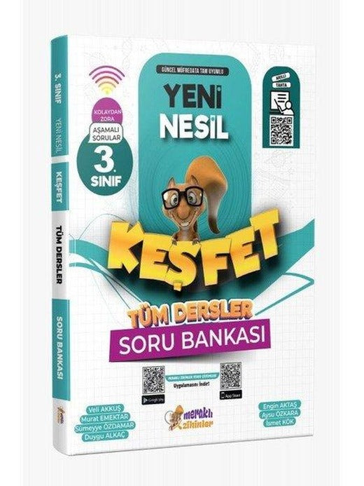 3. Sınıf Tüm Dersler Yeni Nesil Keşfet Soru Bankası | Meraklı Zihinler Yayınları (İnce Kapak)