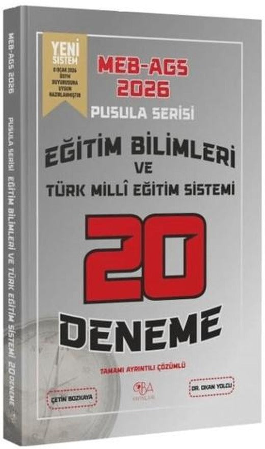 2026 MEB-AGS Eğitim Bilimleri ve Türk Eğitim Sistemi 20 Deneme Çözümlü Pusula Serisi