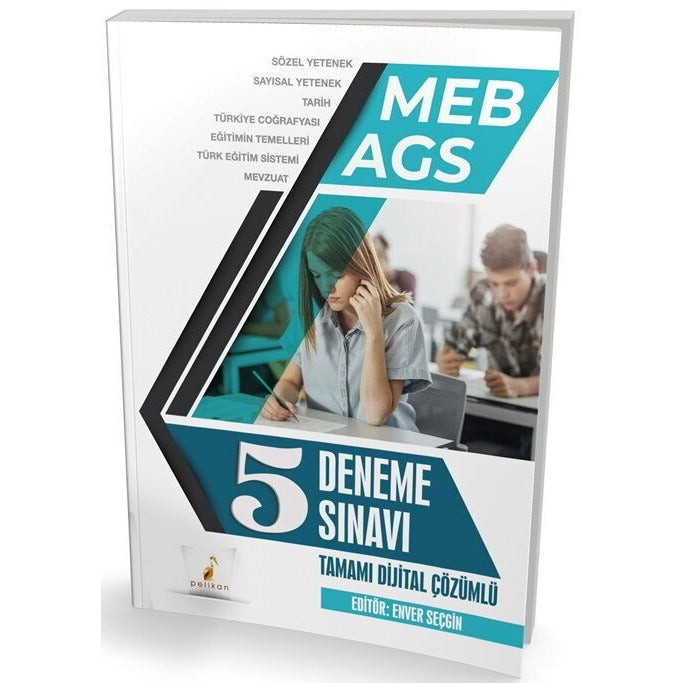 MEB - AGS Hazırlık 5 Deneme Sınavı - Tamamı Dijital Çözümlü | Pelikan Yayınları (İnce Kapak)