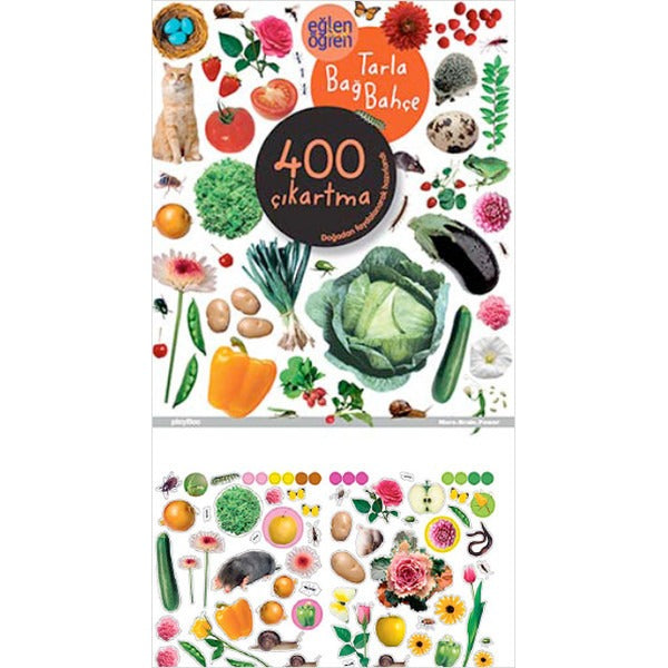 Eğlen Öğren Tarla Bağ Bahçe 400 Çıkartma | Dstil Tasarım