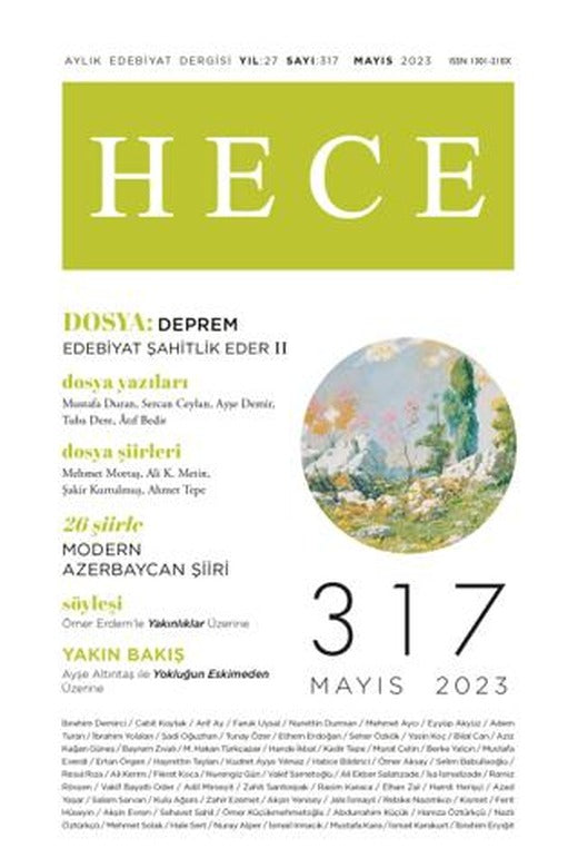 Hece Dergisi - Sayı: 317 Mayıs 2023 | Hece Dergisi (Ciltsiz)