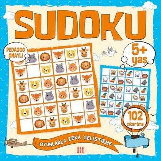 Çocuklar İçin Sudoku 5+Yaş - Çıkartmalı | Dokuz Yayınları