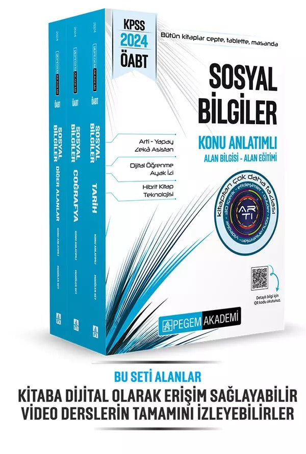 2024 KPSS ÖABT Sosyal Bilgiler Konu Anlatımlı (3 Kitap)