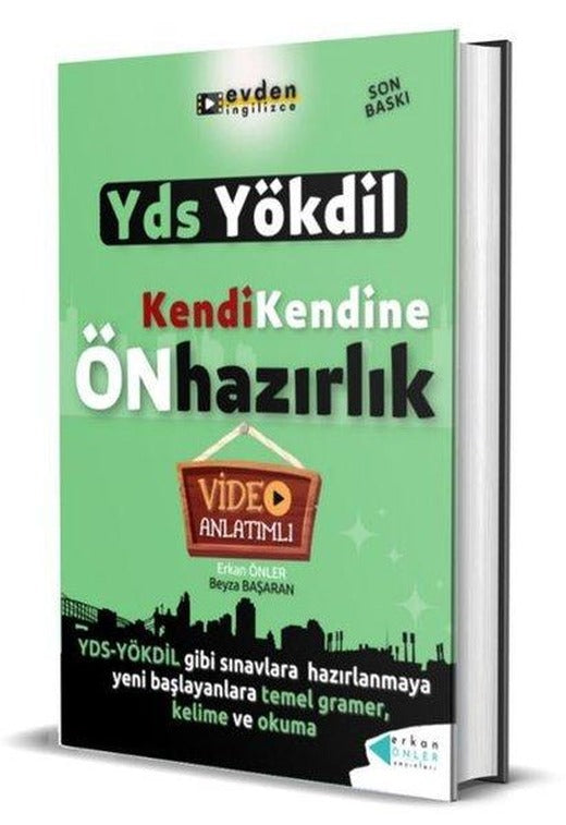 YDS Yökdil Kendi Kendine Ön Hazırlık - Video Anlatımlı | Erkan Önler Yayınları (Ciltli)