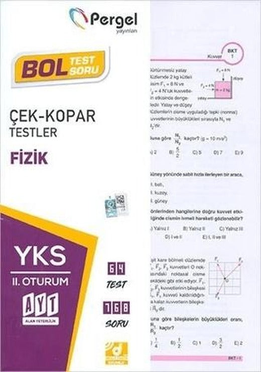 AYT 2. Oturum Fizik Yaprak Test | Pergel Yayınları (Ciltsiz)