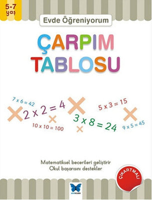 Evde Öğreniyorum - Çarpım Tablosu | Mavi Kelebek