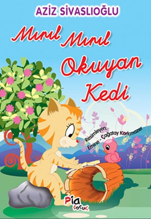 Okuyan Kedi Diz 2-Mırıl Mırıl Okuyan Kedi (El Yazısı) | Pia (İnce Kapak)