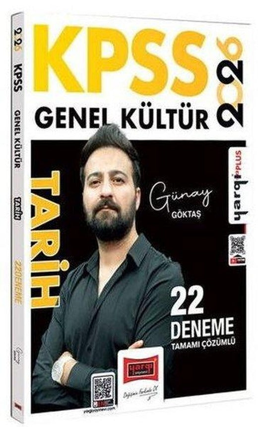 2026 KPSS Genel Kültür Tamamı Çözümlü Tarih 22 Deneme | Yargı Yayınları (İnce Kapak)