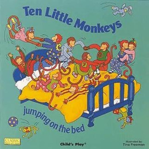 Ten Little Monkeys Jumping on the Bed | Child's Play (Ciltli)
