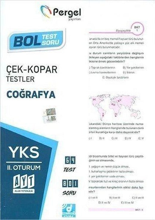 AYT Coğrafya Çek Kopar Testler | Pergel (İnce Kapak)