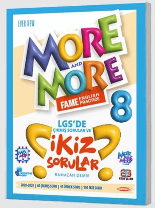 More and More Fame English Practice 8 LGS'de Çıkmış Sorular ve İkiz Sorular | Kurmay Yayınları (Ciltsiz)