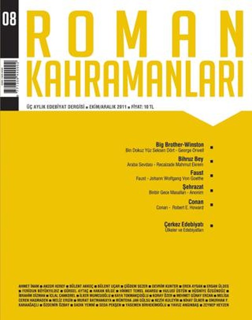 Roman Kahramanları Sayı: 8 Ekim-Aralık 2011 | Roman Kahramanları Dergisi (Ciltsiz)