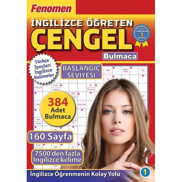 Fenomen İngilizce Öğreten Çengel Bulmaca Başlangıç Seviyesi | Maxi Yayıncılık (İnce Kapak)