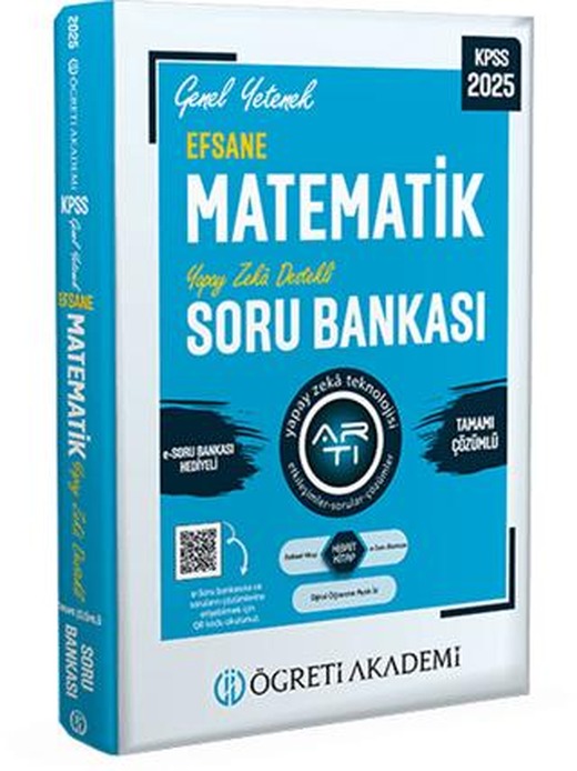 2025 KPSS Genel Yetenek Efsane Matematik Tamamı Çözümlü Soru Bankası | Pegem Akademi Yayıncılık (Ciltsiz)