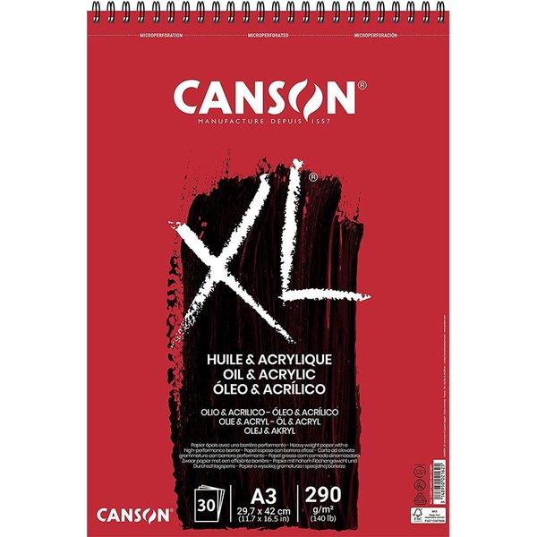 Canson XL A3 Yağlı Boya ve Akrilik Spiralli Blok