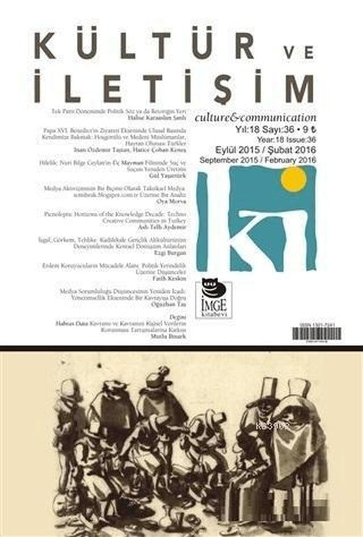 Kültür ve İletişim Sayı: 36 | İmge Kitabevi Yayınları (Ciltsiz)