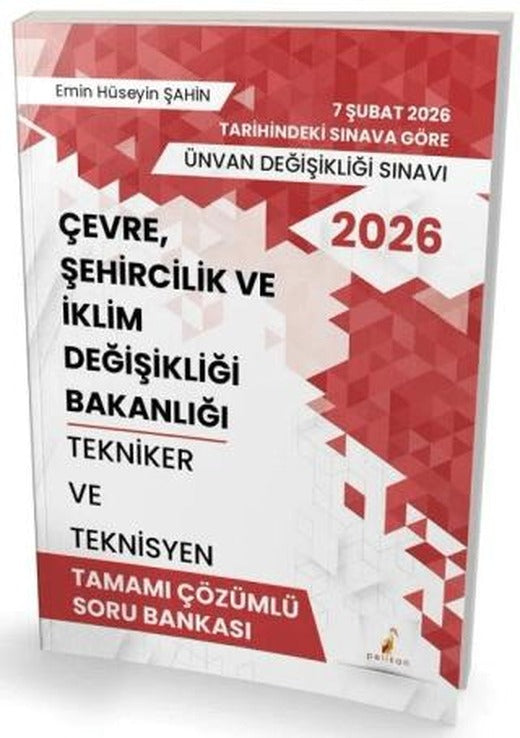 2026 GYS ÜDS Çevre Şehircilik ve İklim Değişikliği Bakanlığı Tekniker ve Teknisyen Soru Bankası Çözümlü Görevde Yükselme Ünvan Değişikliği | Pelikan Tıp Teknik Yayıncılık (Ciltsiz)