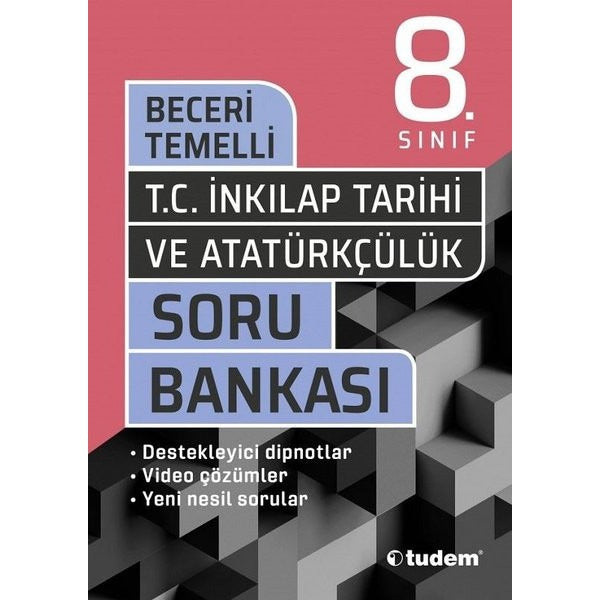 8.Sınıf TC.İnkılap Tarihi Beceri Temelli Soru Bankası | Tudem Yayınları - Ders Kitapları (İnce Kapak)
