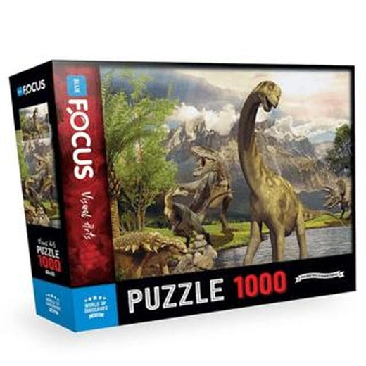 1000 Parça World Of Dinosaurs (Dinozorların Dünyası) Blue Focus Yayınları | Blue Focus Yayınları