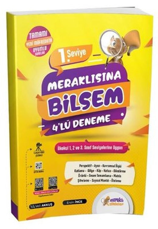 1.Seviye Meraklısına Bilsem 4'lü Deneme | Kolektif (İnce Kapak)