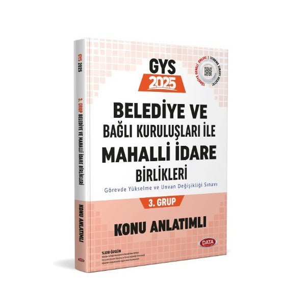 Belediye ve Bağlı Kuruluşları ile Mahalli İdare Birlikleri 3. Grup Konu Anlatımlı