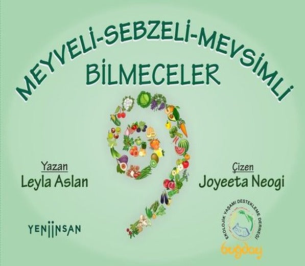 Meyveli - Sebzeli - Mevsimli Bilmeceler - 50+2 Bilmece Kartı 1 Adet Zil 1 Adet Kum saati - Kutulu | Yeni İnsan Yayınevi