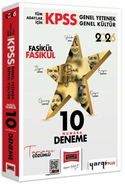 2026 KPSS Tüm Adaylar İçin GK-GY Tüm Dersler Fasikül Fasikül On Numara 5 Yıldız 10 Deneme