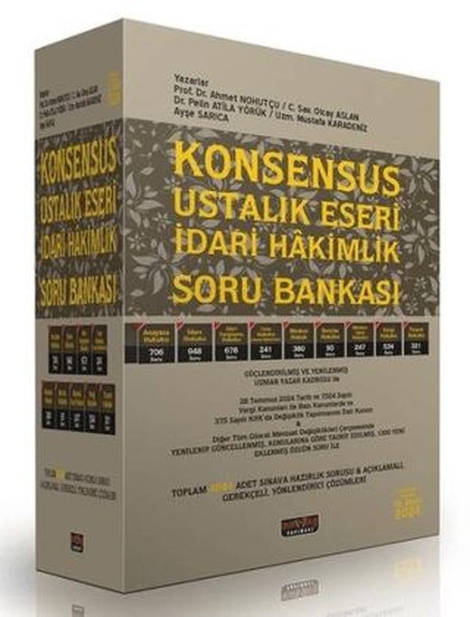 KONSENSUS Ustalık Eseri İdari Yargı Hakim Yardımcılığı Soru Bankası | Savaş Yayınevi (Ciltsiz)